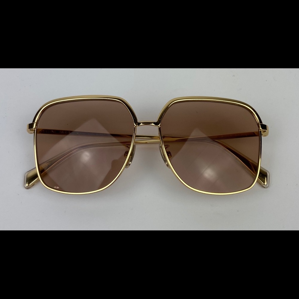 Celine Gold and Brown Sunglasses